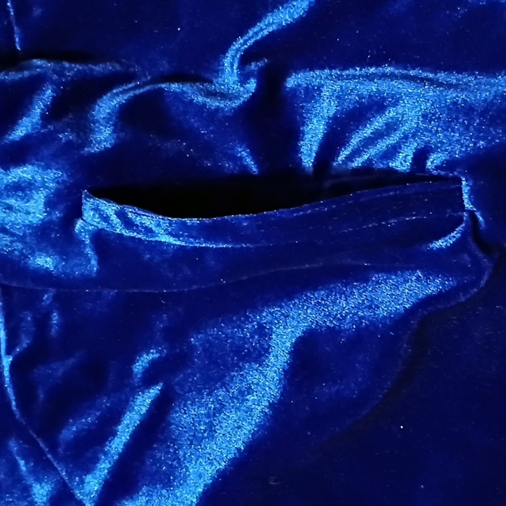 Bob Mackie Royal Blue Velvet Jacket - Picture 4 of 6